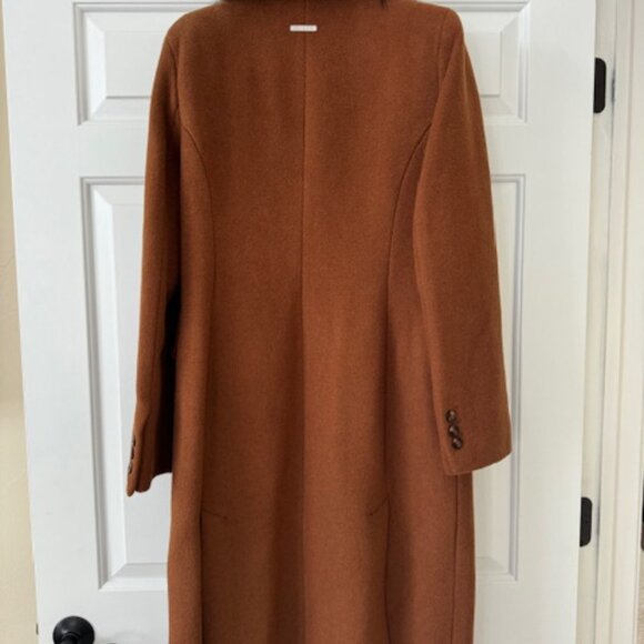 SOIA & KYO - Double Breasted Fur Trim Coat - Picture 4 of 9